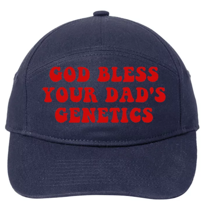 God Bless Your DadS Genetics 7-Panel Snapback Hat