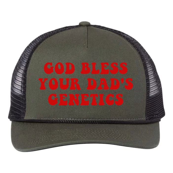 God Bless Your DadS Genetics Retro Rope Trucker Hat Cap