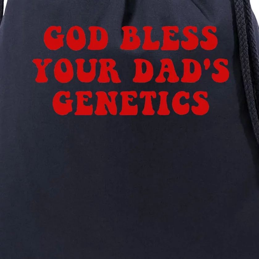 God Bless Your DadS Genetics Drawstring Bag