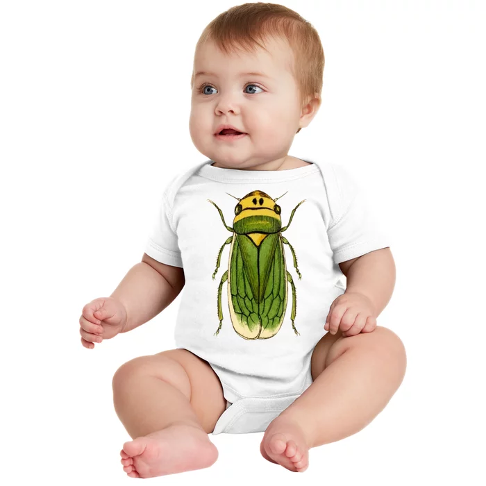 Green Cicada 2024 Baby Bodysuit