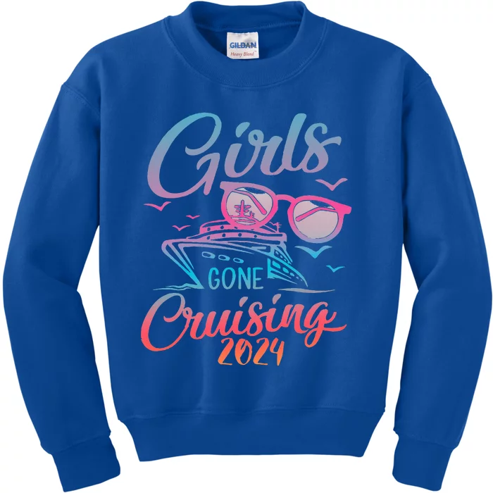 Gone Cruising 2024 Vacation Party Cruise Kids Sweatshirt