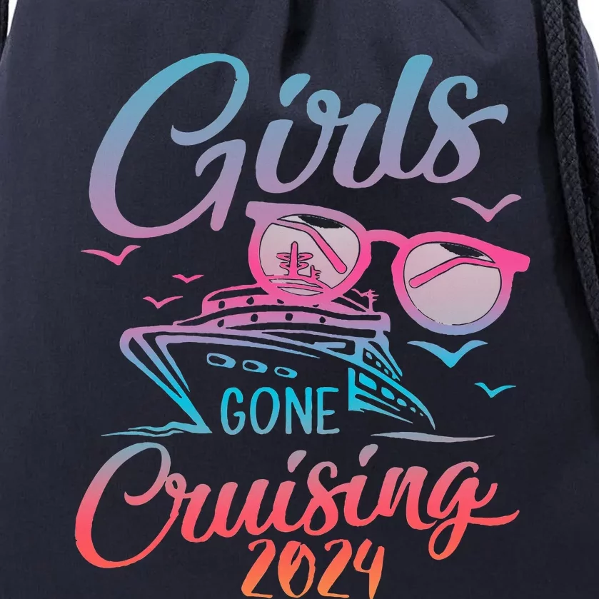 Gone Cruising 2024 Vacation Party Cruise Drawstring Bag