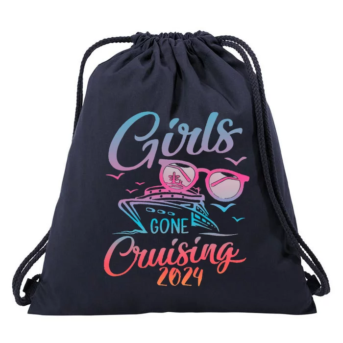 Gone Cruising 2024 Vacation Party Cruise Drawstring Bag