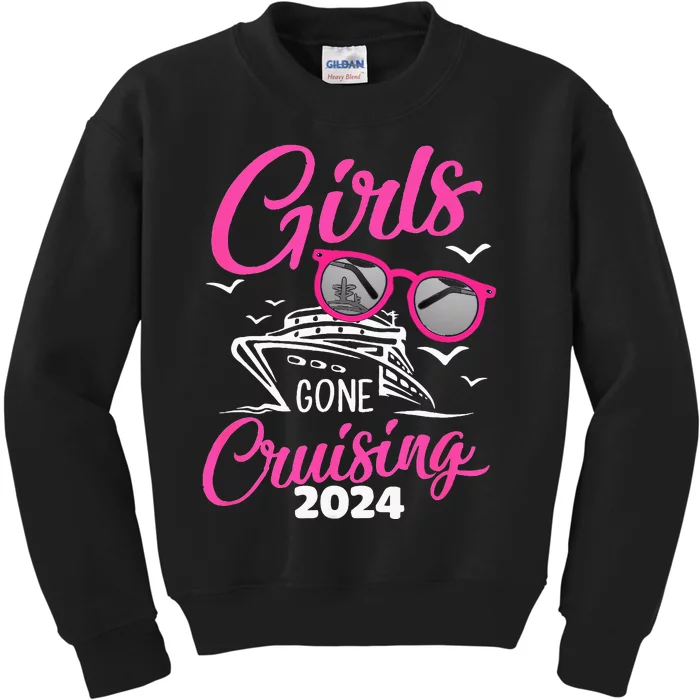 Gone Cruising 2024 Vacation Party Kids Sweatshirt