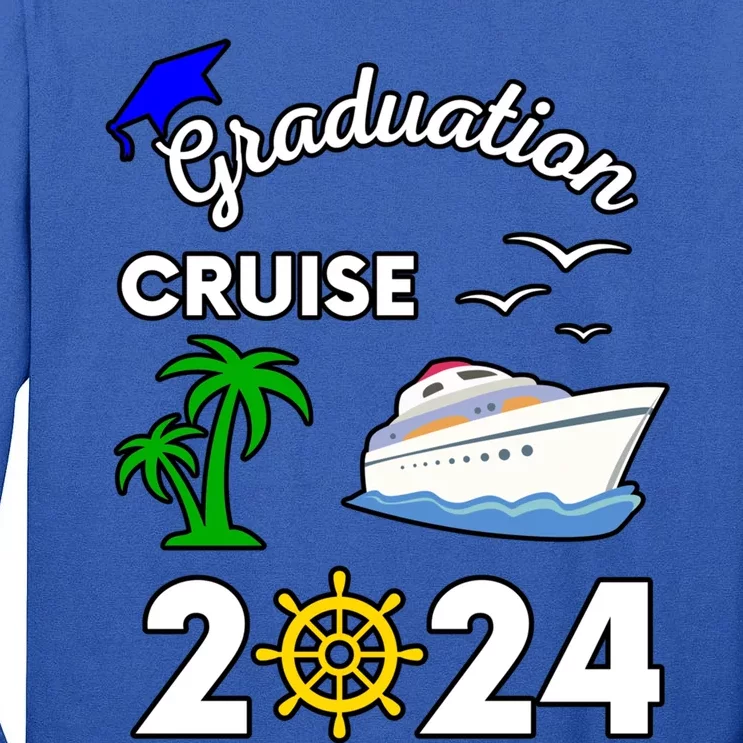 Graduation Cruise 2024 Ship Boat Vacation Summer Vacation Gift Tall Long Sleeve T-Shirt