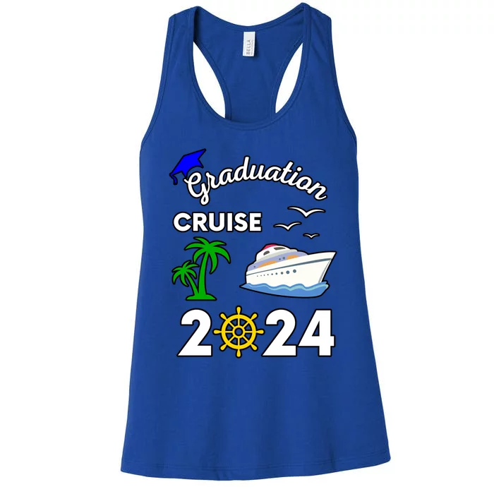 Graduation Cruise 2024 Ship Boat Vacation Summer Vacation Gift Women's Racerback Tank