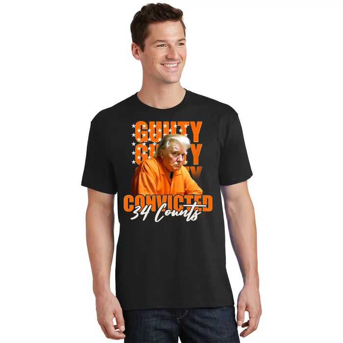 Guilty Convicted 34 Counts Trump T-Shirt