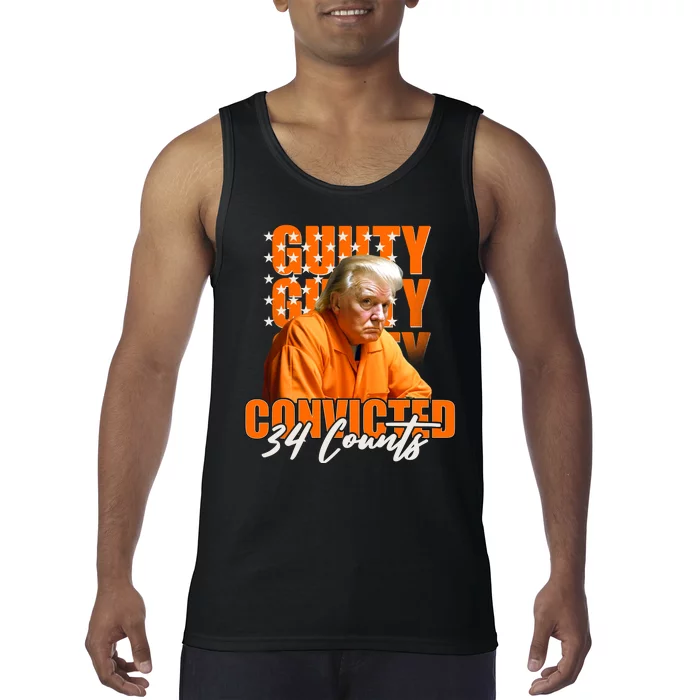 Guilty Convicted 34 Counts Trump Tank Top