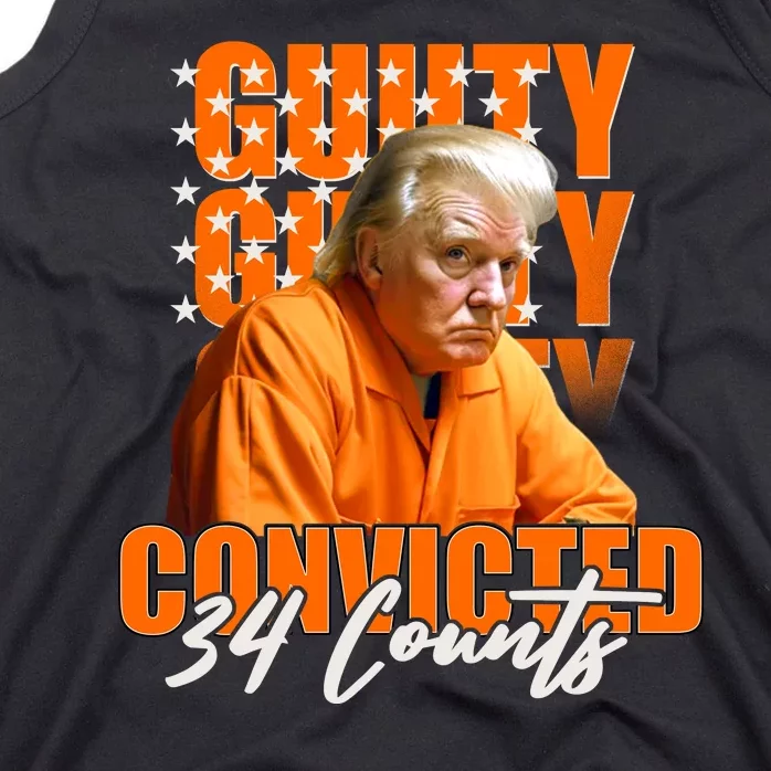 Guilty Convicted 34 Counts Trump Tank Top