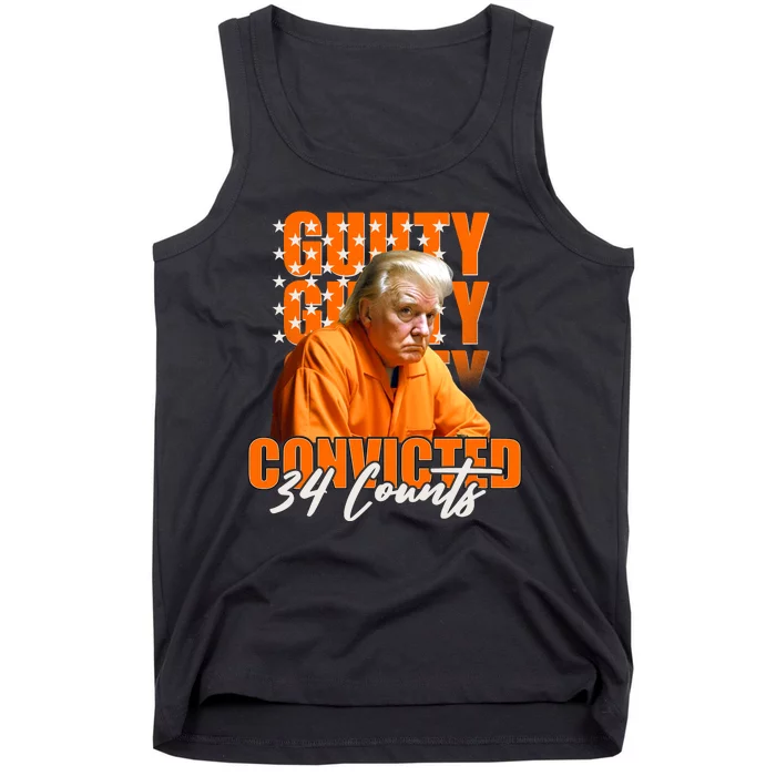 Guilty Convicted 34 Counts Trump Tank Top