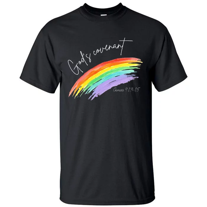 Gods Covenant 91315 Rainbow Gods Believers Tall T-Shirt