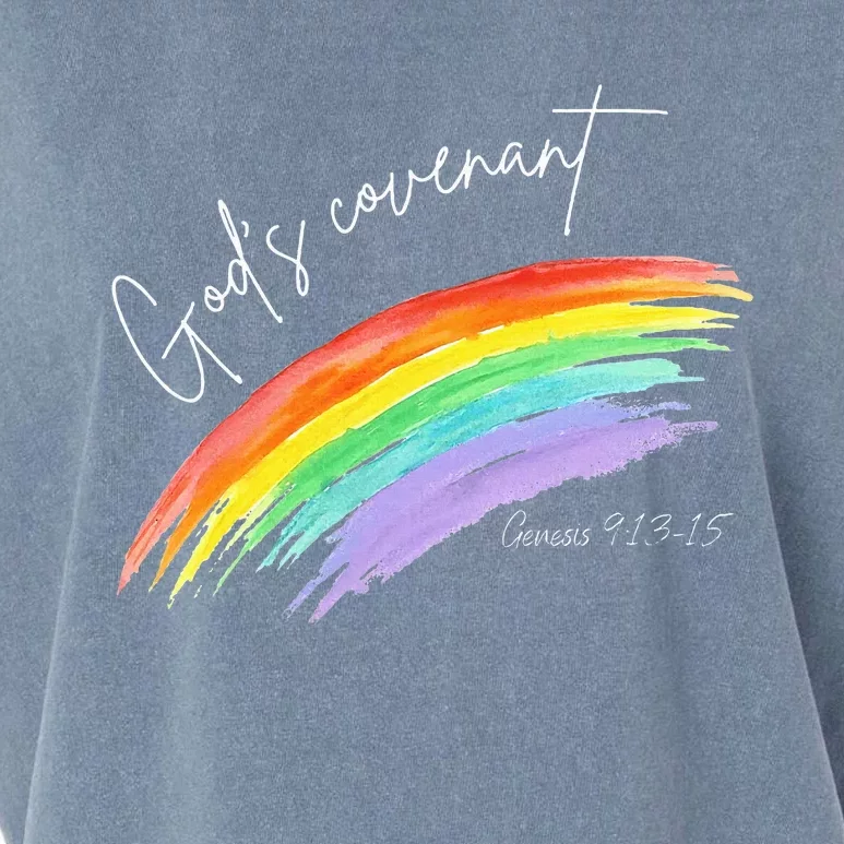 Gods Covenant 91315 Rainbow Gods Believers Garment-Dyed Women's Muscle Tee