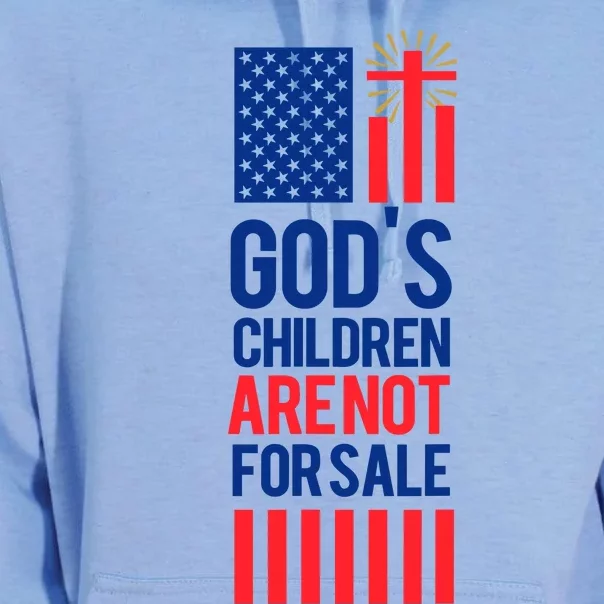 Gods Children Are Not For Sale Funny Political Unisex Surf Hoodie