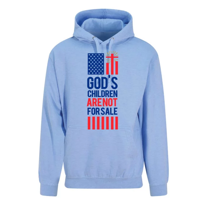 Gods Children Are Not For Sale Funny Political Unisex Surf Hoodie