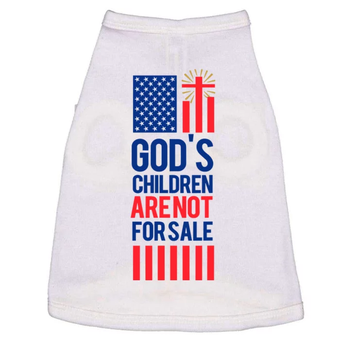 Gods Children Are Not For Sale Funny Political Doggie Tank