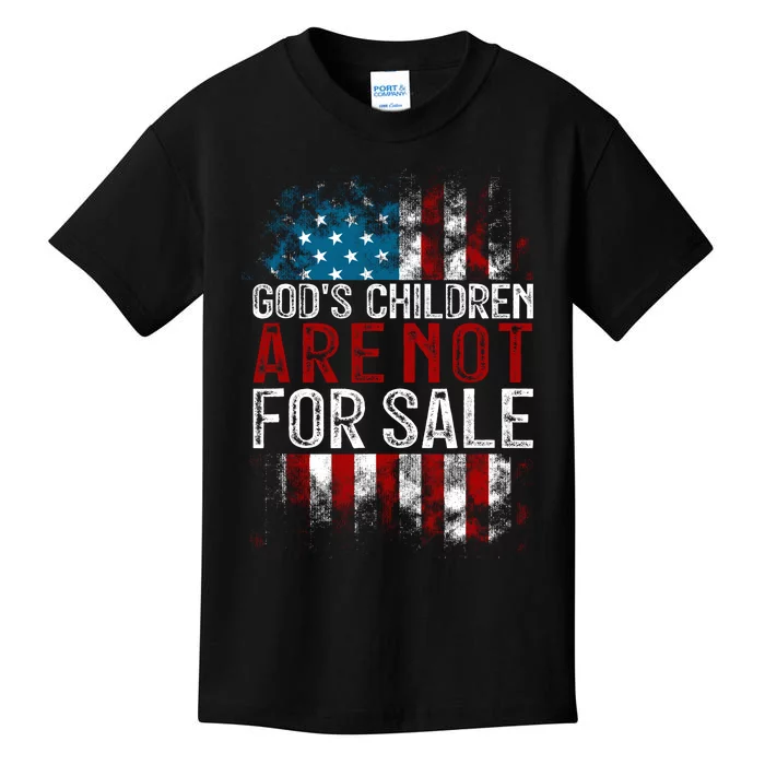 Gods Children Are Not For Sale Funny Political Kids T-Shirt