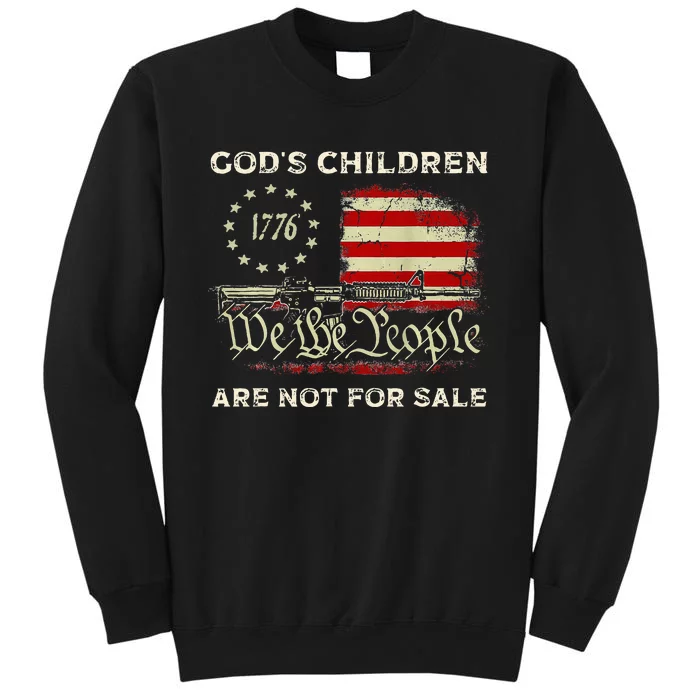 Gods Children Are Not For Sale Embracing Sound Of Freedom Tall Sweatshirt