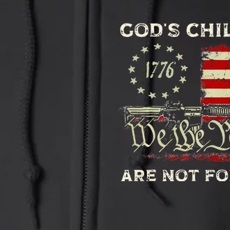 Gods Children Are Not For Sale Embracing Sound Of Freedom Full Zip Hoodie