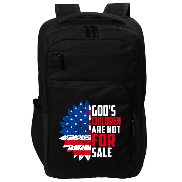 Gods Children Are Not For Sale Funny Political Impact Tech Backpack