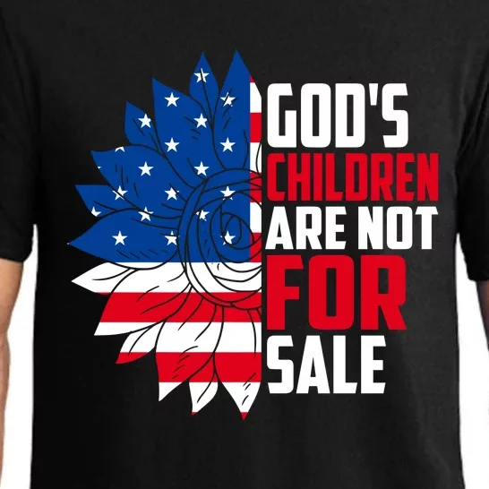 Gods Children Are Not For Sale Funny Political Pajama Set