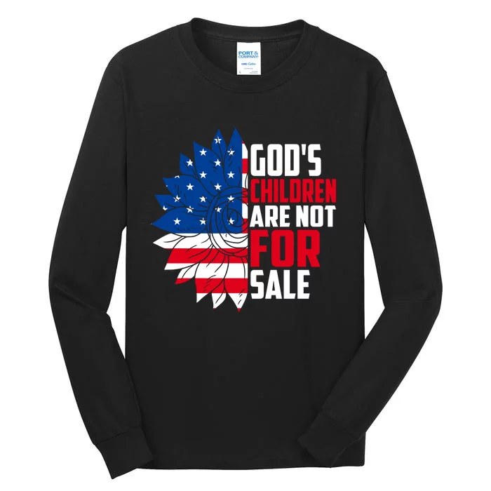 Gods Children Are Not For Sale Funny Political Tall Long Sleeve T-Shirt