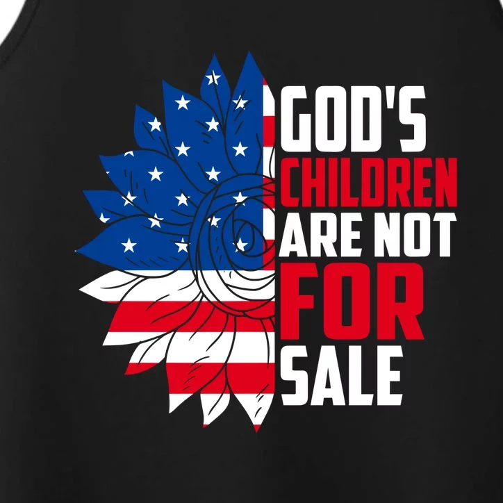 Gods Children Are Not For Sale Funny Political Performance Tank