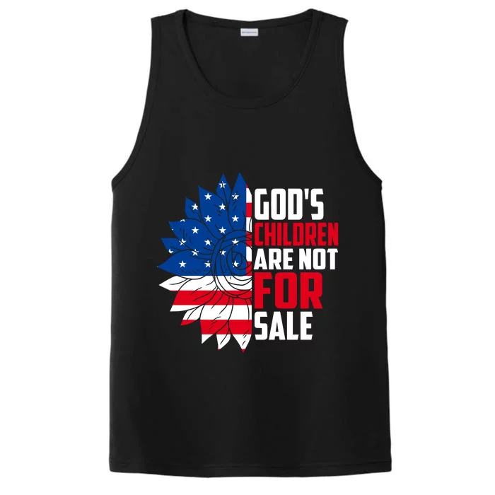 Gods Children Are Not For Sale Funny Political Performance Tank