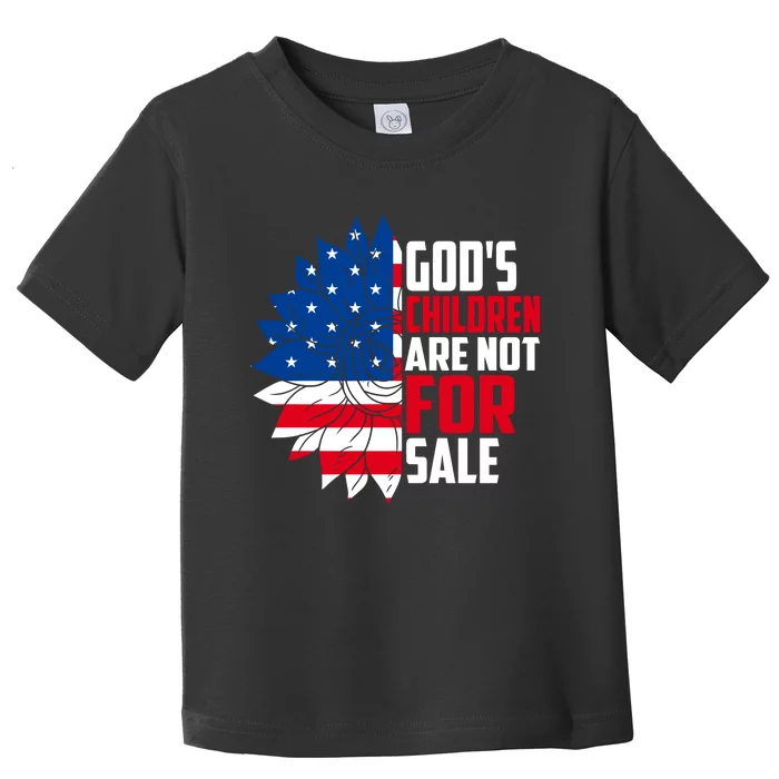 Gods Children Are Not For Sale Funny Political Toddler T-Shirt