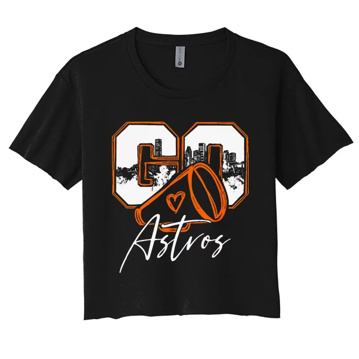 Go Cheer A.S.T.R.O.S Sports Go Cheer Sports Girl Friend Women's Crop Top Tee