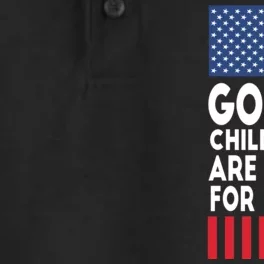 Gods Children Are Not For Sale Funny Political Dry Zone Grid Performance Polo