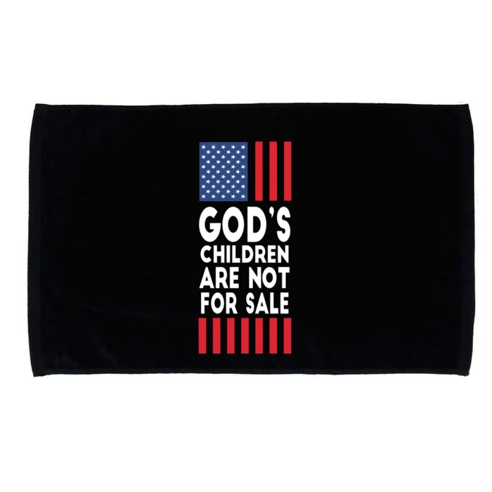 Gods Children Are Not For Sale Funny Political Microfiber Hand Towel