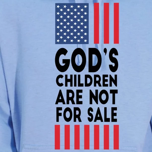 Gods Children Are Not For Sale Funny Political Unisex Surf Hoodie