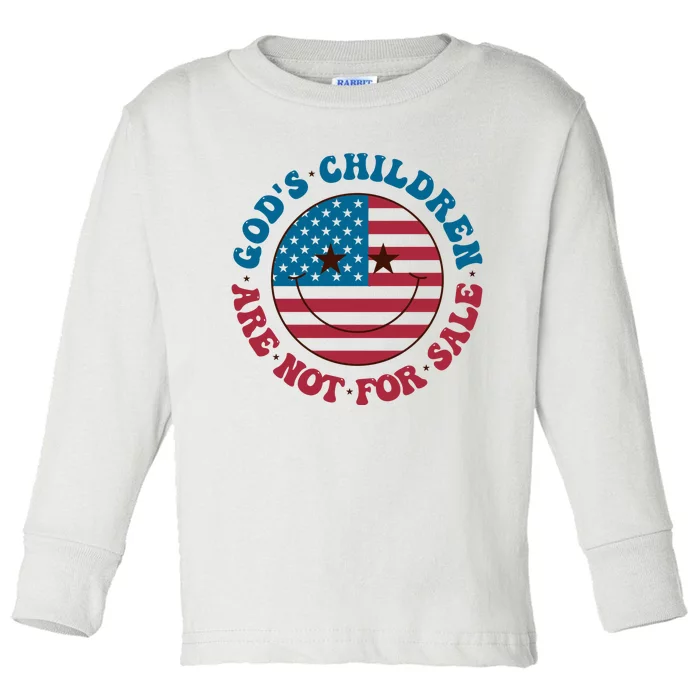 Gods Children Are Not For Sale Funny Political Toddler Long Sleeve Shirt