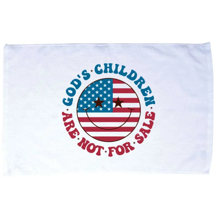 Gods Children Are Not For Sale Funny Political Microfiber Hand Towel