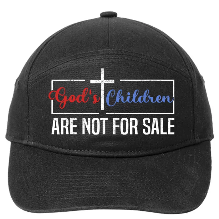 Gods Children Are Not For Sale Christian 7-Panel Snapback Hat