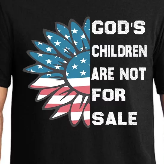 Gods Children Are Not For Sale Sunflower Design Pajama Set