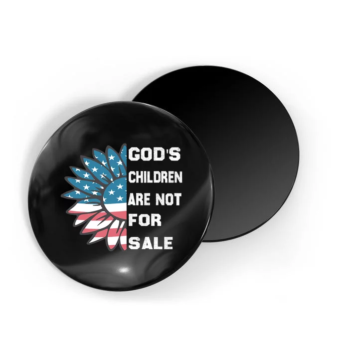 Gods Children Are Not For Sale Sunflower Design Magnet