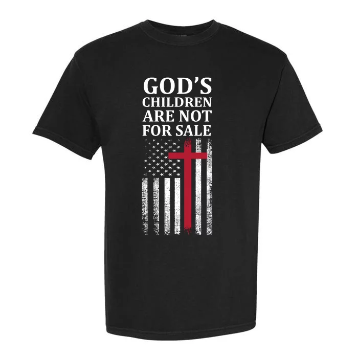 Gods Children Are Not For Sale Funny Political Garment-Dyed Heavyweight T-Shirt