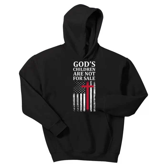 Gods Children Are Not For Sale Funny Political Kids Hoodie