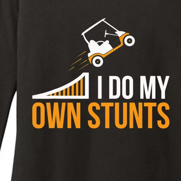 Golf Cart Accident I Do My Own Stunts Fun Present Womens CVC Long Sleeve Shirt