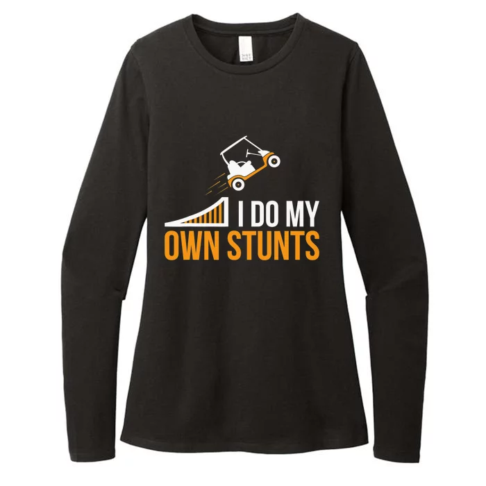 Golf Cart Accident I Do My Own Stunts Fun Present Womens CVC Long Sleeve Shirt