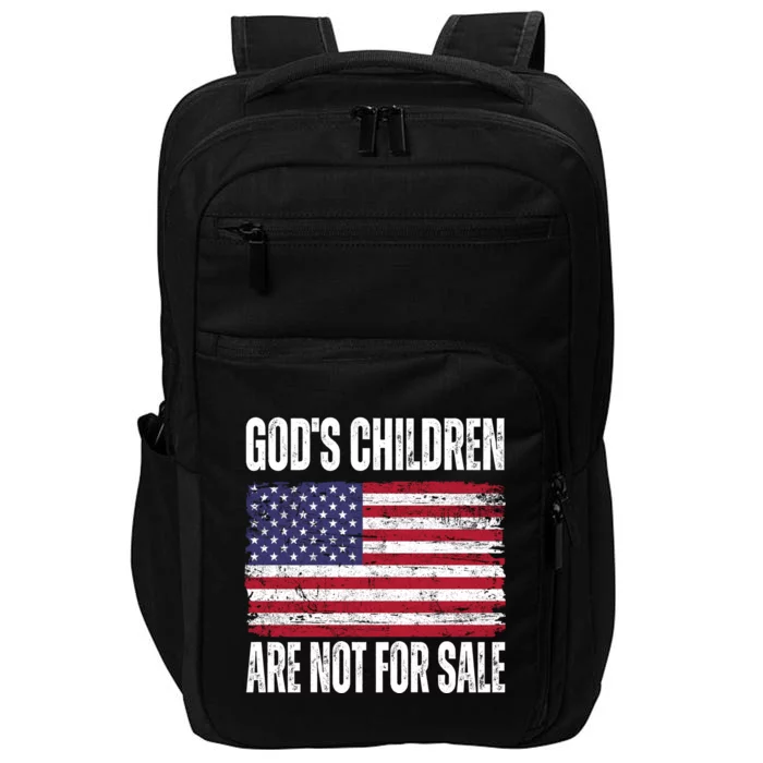 Gods Children Are Not For Sale Funny Political Impact Tech Backpack