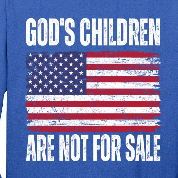 Gods Children Are Not For Sale Funny Political Tall Long Sleeve T-Shirt