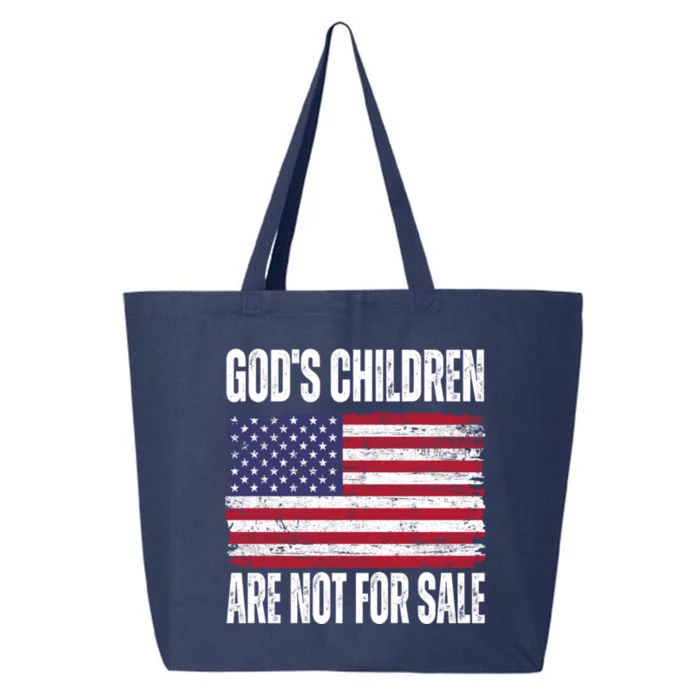 Gods Children Are Not For Sale Funny Political 25L Jumbo Tote