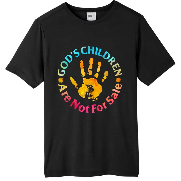 Gods Children Are Not For Sale Hand Prints ChromaSoft Performance T-Shirt