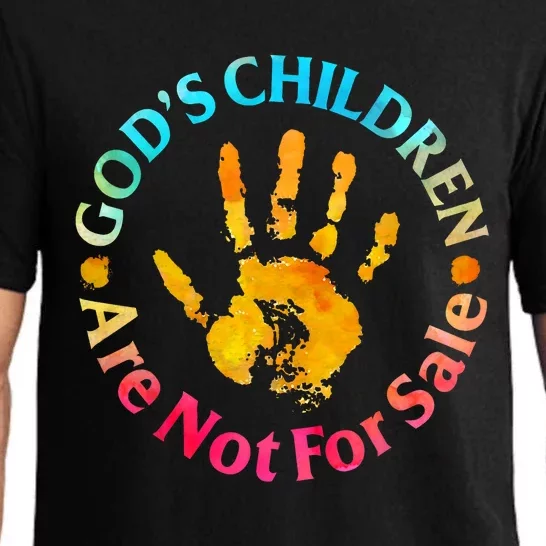 Gods Children Are Not For Sale Hand Prints Pajama Set