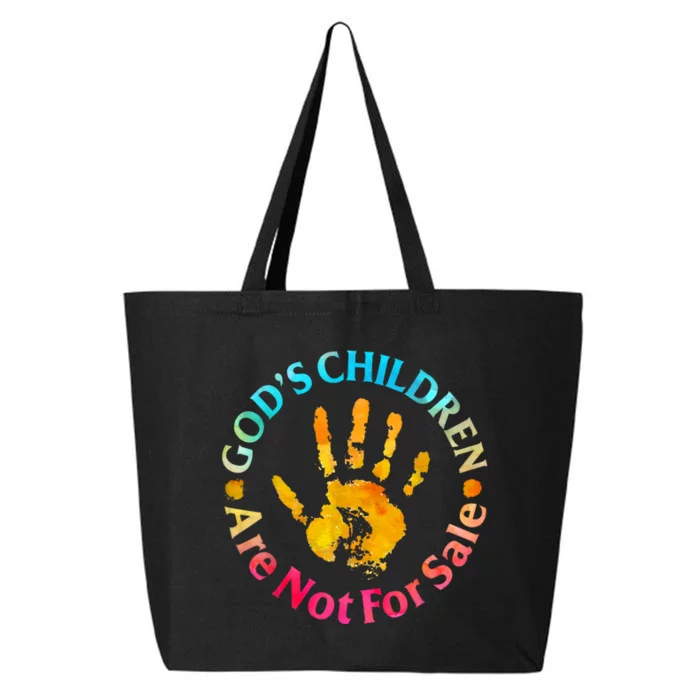 Gods Children Are Not For Sale Hand Prints 25L Jumbo Tote