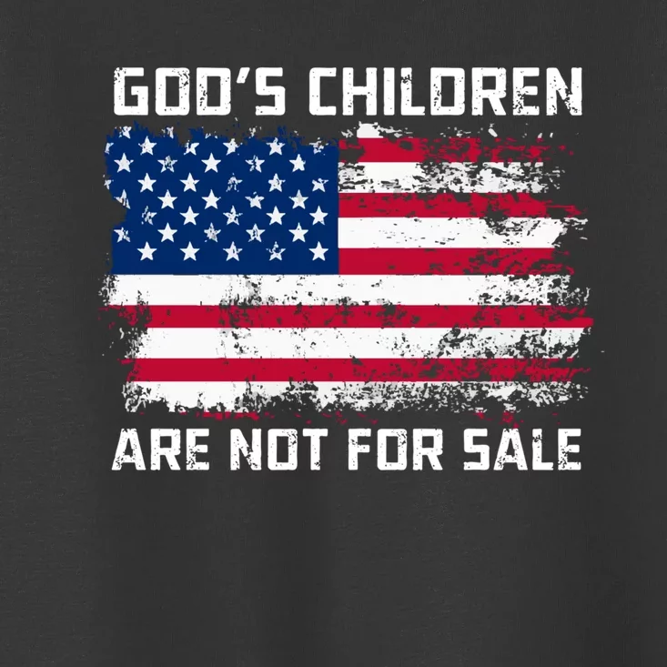 Gods Children Are Not For Sale Patriotic US Flag Toddler T-Shirt