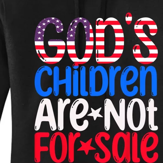 Gods Children Are Not For Sale Trendy Women's Pullover Hoodie