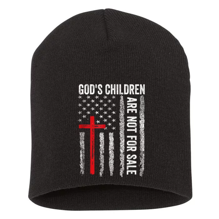 Gods Children Are Not For Sale Vintage Gods Children Quote Short Acrylic Beanie